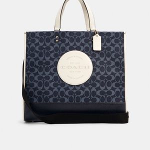Authentic ✨Dempsey Tote 40 In Signature Jacquard W/ Patch